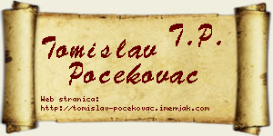 Tomislav Počekovac vizit kartica